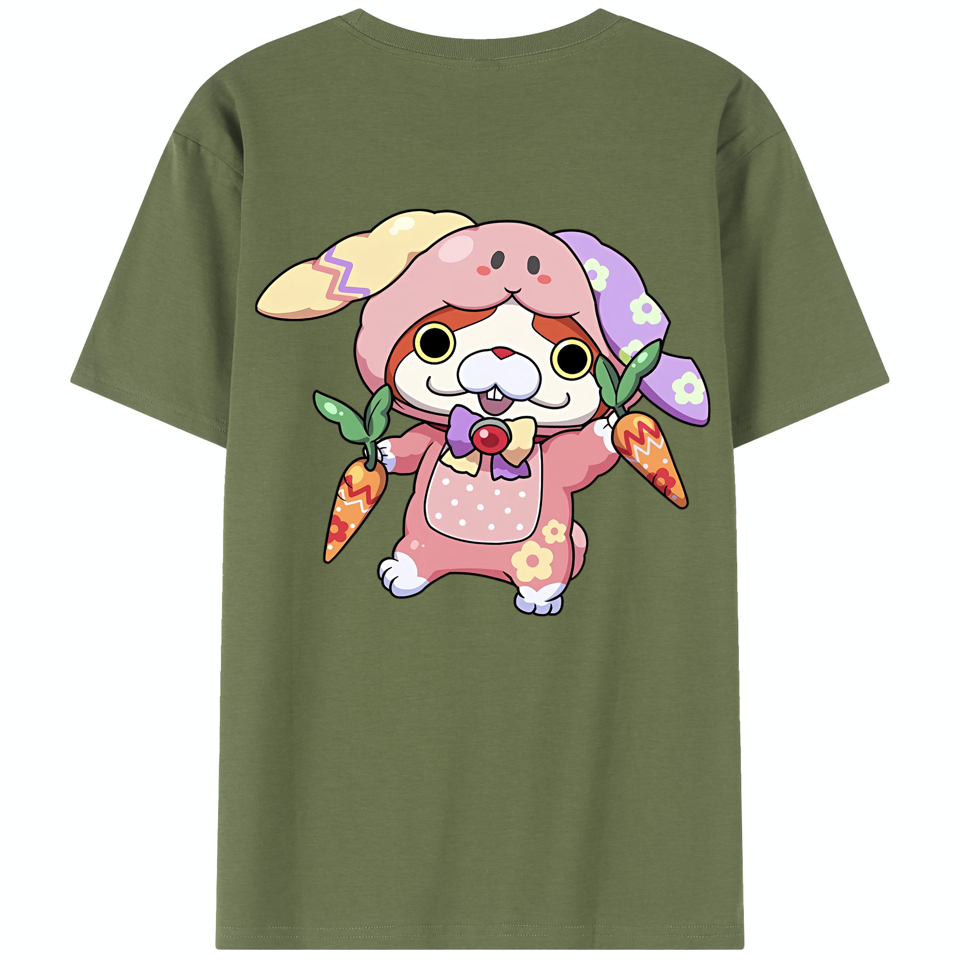 （画像用） 妖怪ウォッチ Yo-kai Watch 綿100％半袖Tシャツ（背面プリント）